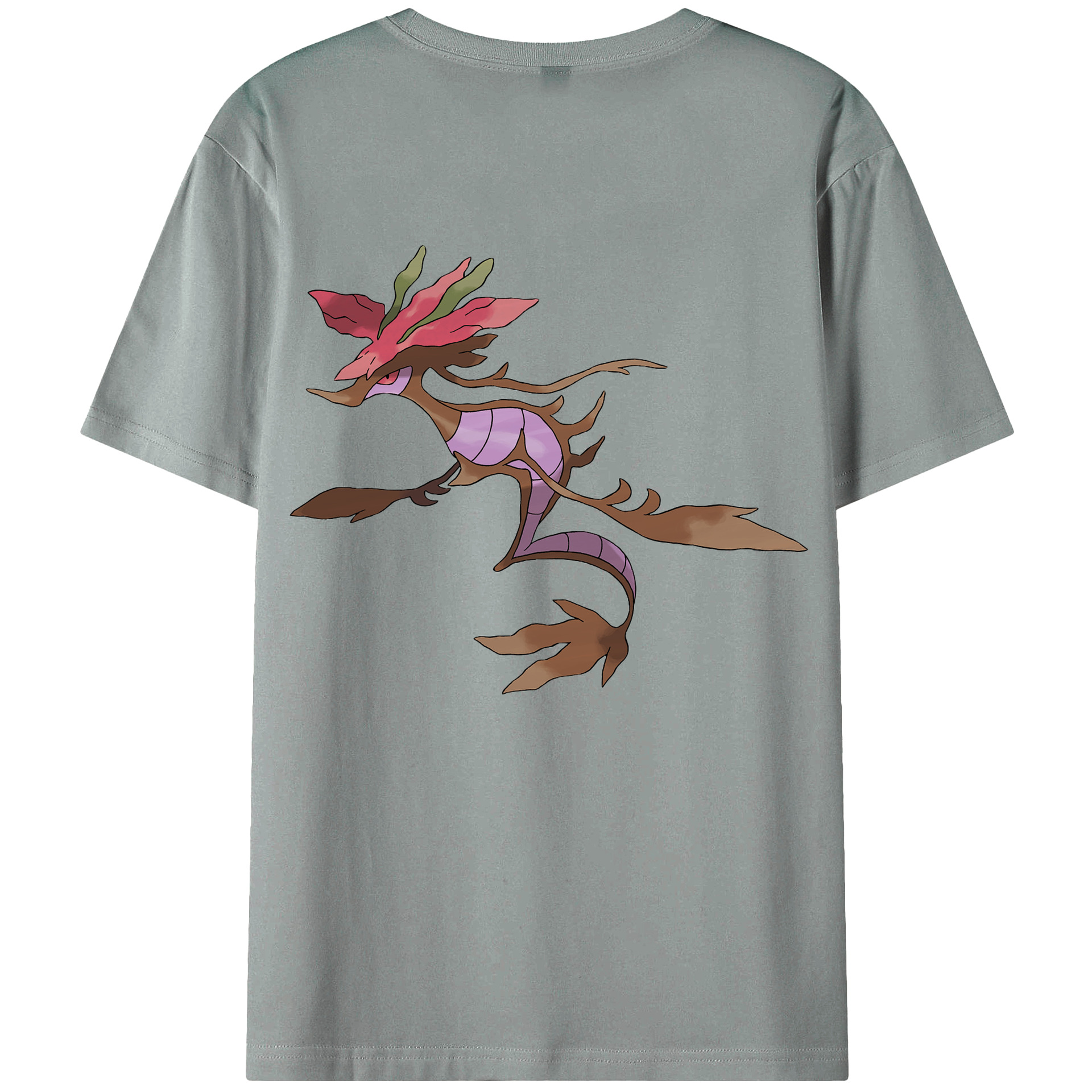 （画像用） ポケットモンスター Pokémon 綿100％ メンズ半袖Tシャツ（バックプリント） 通気性